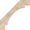 Ekena Millwork 3 1/2"W x 32"D x 32"H Merced Smooth Knee Brace, Douglas Fir BRC04X32X32MRC00SDF - alternate 2